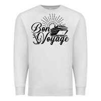Oatmeal Heather cruise ship bon voyage Premium Sweatshirt - artisFamous