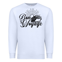 White cruise ship bon voyage Premium Sweatshirt - artisFamous