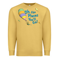 Antique Gold seuss oh the places you’ll go Premium Sweatshirt - artisFamous