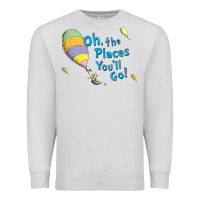 Dove Grey seuss oh the places you’ll go Premium Sweatshirt - artisFamous