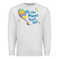 Oatmeal Heather seuss oh the places you’ll go Premium Sweatshirt - artisFamous