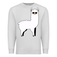 Dove Grey llama Premium Sweatshirt - artisFamous