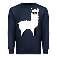 Navy llama Premium Sweatshirt - artisFamous