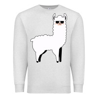 Oatmeal Heather llama Premium Sweatshirt - artisFamous