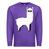 Purple llama Premium Sweatshirt - artisFamous