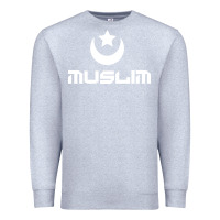 Heather Grey muslim Premium Sweatshirt - artisFamous
