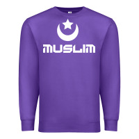 Purple muslim Premium Sweatshirt - artisFamous