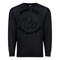 Black nanny duck quack quack quack Premium Sweatshirt - artisFamous