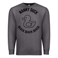 Charcoal Heather nanny duck quack quack quack Premium Sweatshirt - artisFamous