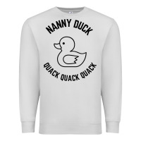 Dove Grey nanny duck quack quack quack Premium Sweatshirt - artisFamous