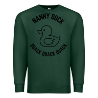 Sports Green nanny duck quack quack quack Premium Sweatshirt - artisFamous