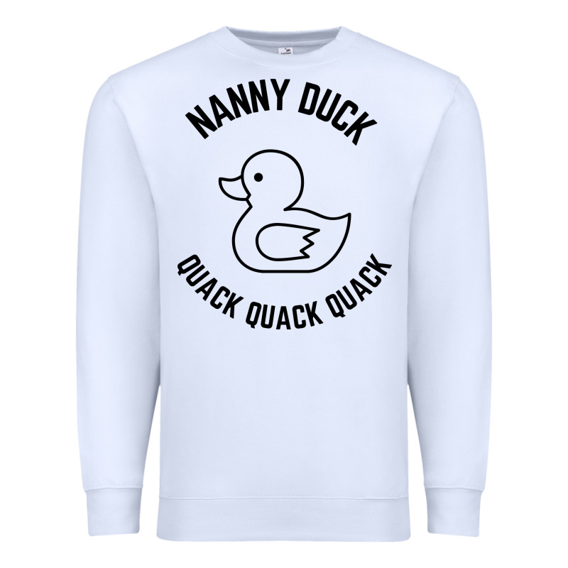 Nanny Duck Quack Quack Quack Premium Sweatshirt by artisFamous | Teevron