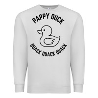 Dove Grey pappy duck quack quack quack Premium Sweatshirt - artisFamous
