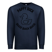 Navy pappy duck quack quack quack Premium Sweatshirt - artisFamous