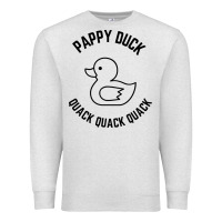 Oatmeal Heather pappy duck quack quack quack Premium Sweatshirt - artisFamous