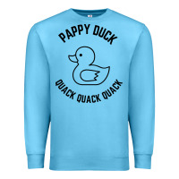 Ocean Blue pappy duck quack quack quack Premium Sweatshirt - artisFamous