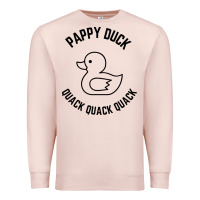 Pale Pink pappy duck quack quack quack Premium Sweatshirt - artisFamous
