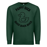 Sports Green pappy duck quack quack quack Premium Sweatshirt - artisFamous