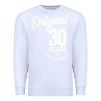 White 30 Year Old Gift | 30th Birthday Gift Ideas - Mens and Womens Premium Sweatshirt - artisFamous