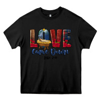 Black love came down luke 2 11 Heavy Core Tee - CowGirlArtShop