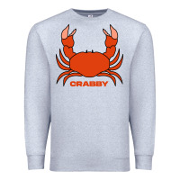 Heather Grey crabby Premium Sweatshirt - artisFamous