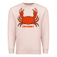 Pale Pink crabby Premium Sweatshirt - artisFamous