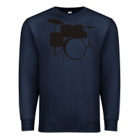 Navy drums drummer Premium Sweatshirt - artisFamous