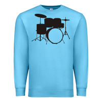 Ocean Blue drums drummer Premium Sweatshirt - artisFamous
