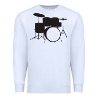 White drums drummer Premium Sweatshirt - artisFamous