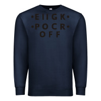 Navy e iigk pocr off Premium Sweatshirt - artisFamous