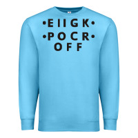 Ocean Blue e iigk pocr off Premium Sweatshirt - artisFamous