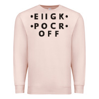 Pale Pink e iigk pocr off Premium Sweatshirt - artisFamous