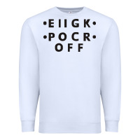 White e iigk pocr off Premium Sweatshirt - artisFamous