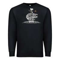 Black scruffy smugglers and pirates Premium Sweatshirt - artisFamous