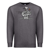 Charcoal Heather scruffy smugglers and pirates Premium Sweatshirt - artisFamous