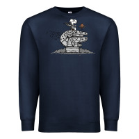 Navy scruffy smugglers and pirates Premium Sweatshirt - artisFamous