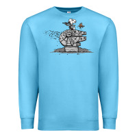 Ocean Blue scruffy smugglers and pirates Premium Sweatshirt - artisFamous