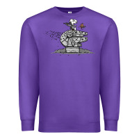 Purple scruffy smugglers and pirates Premium Sweatshirt - artisFamous