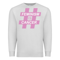 Dove Grey feminism is cancer Premium Sweatshirt - artisFamous