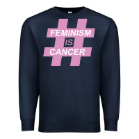 Navy feminism is cancer Premium Sweatshirt - artisFamous