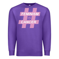 Purple feminism is cancer Premium Sweatshirt - artisFamous