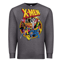 Charcoal Heather x m.e.n ani.ma.ted series retro 90s t shirt Premium Sweatshirt - artisFamous