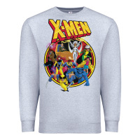 Heather Grey x m.e.n ani.ma.ted series retro 90s t shirt Premium Sweatshirt - artisFamous