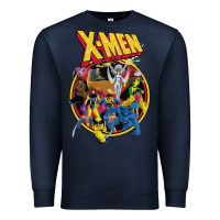 Navy x m.e.n ani.ma.ted series retro 90s t shirt Premium Sweatshirt - artisFamous