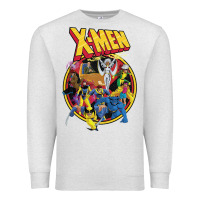 Oatmeal Heather x m.e.n ani.ma.ted series retro 90s t shirt Premium Sweatshirt - artisFamous
