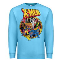 Ocean Blue x m.e.n ani.ma.ted series retro 90s t shirt Premium Sweatshirt - artisFamous