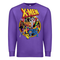 Purple x m.e.n ani.ma.ted series retro 90s t shirt Premium Sweatshirt - artisFamous