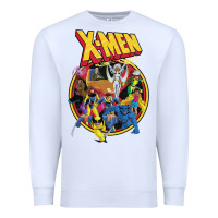 White x m.e.n ani.ma.ted series retro 90s t shirt Premium Sweatshirt - artisFamous