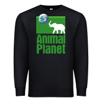 Black ANIMAL PLANET Premium Sweatshirt - artisFamous