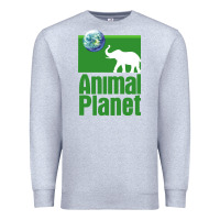 Heather Grey ANIMAL PLANET Premium Sweatshirt - artisFamous